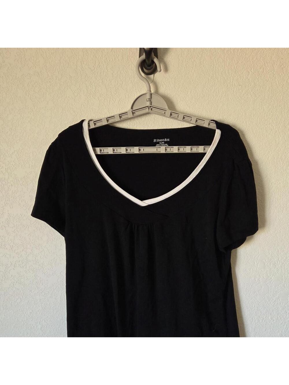 St. John's Bay Women's Black Tshirt